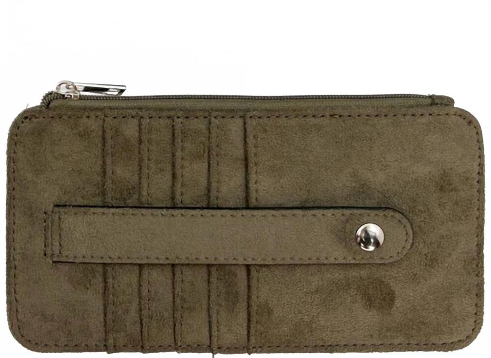 NEW K CARROLL women's marie wallet organizer in moss suede